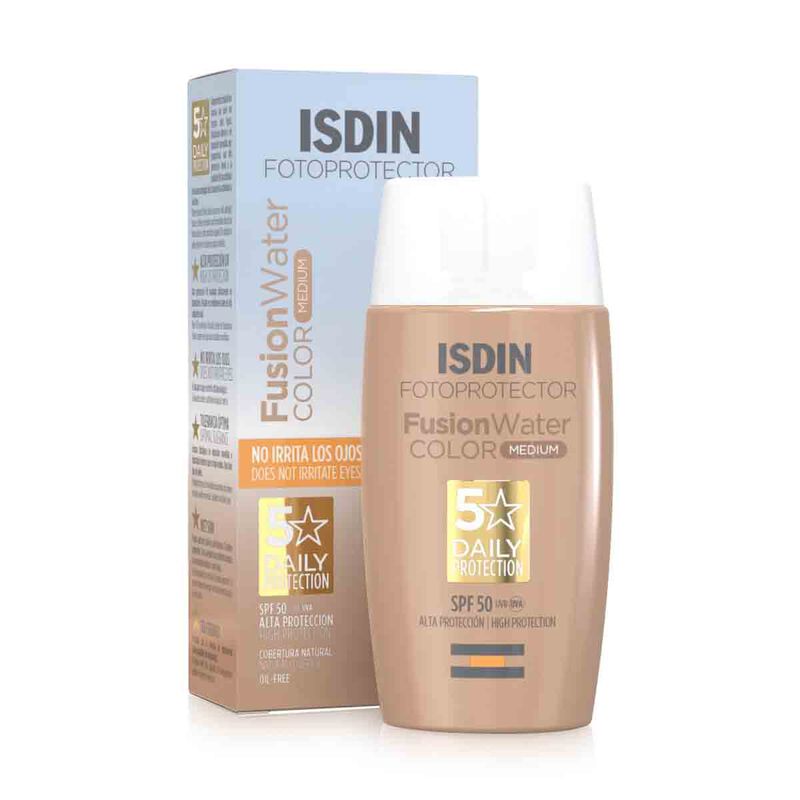 isdin fotoprotector fusion spf50 plus water color 50ml